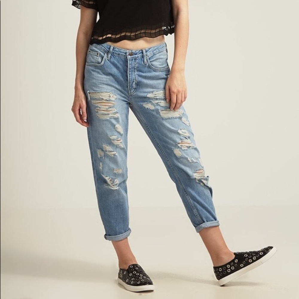 TOPSHOP Motto Hayden Ripped Jeans size 24